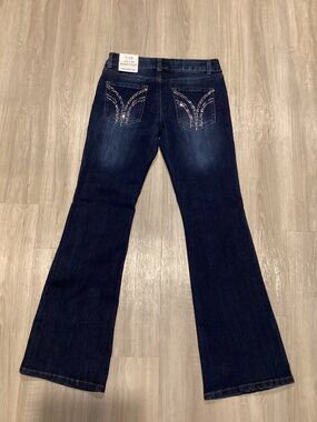 Telepatia Bootcut Low Rise Jeans, size 7/28